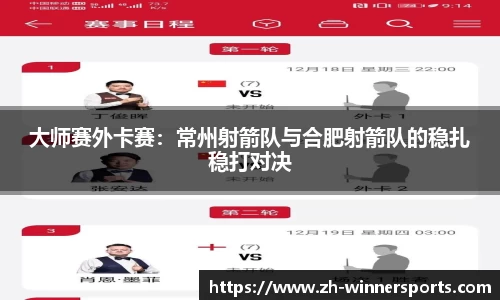 大师赛外卡赛：常州射箭队与合肥射箭队的稳扎稳打对决